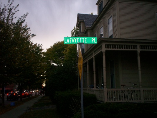 Lafayette place at night, Burlington, VT-GC